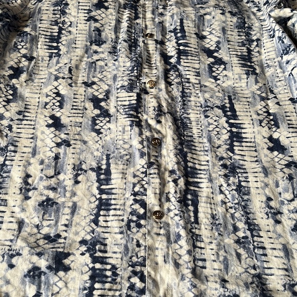 JM Collection linen button down blouse - Picture 11 of 14